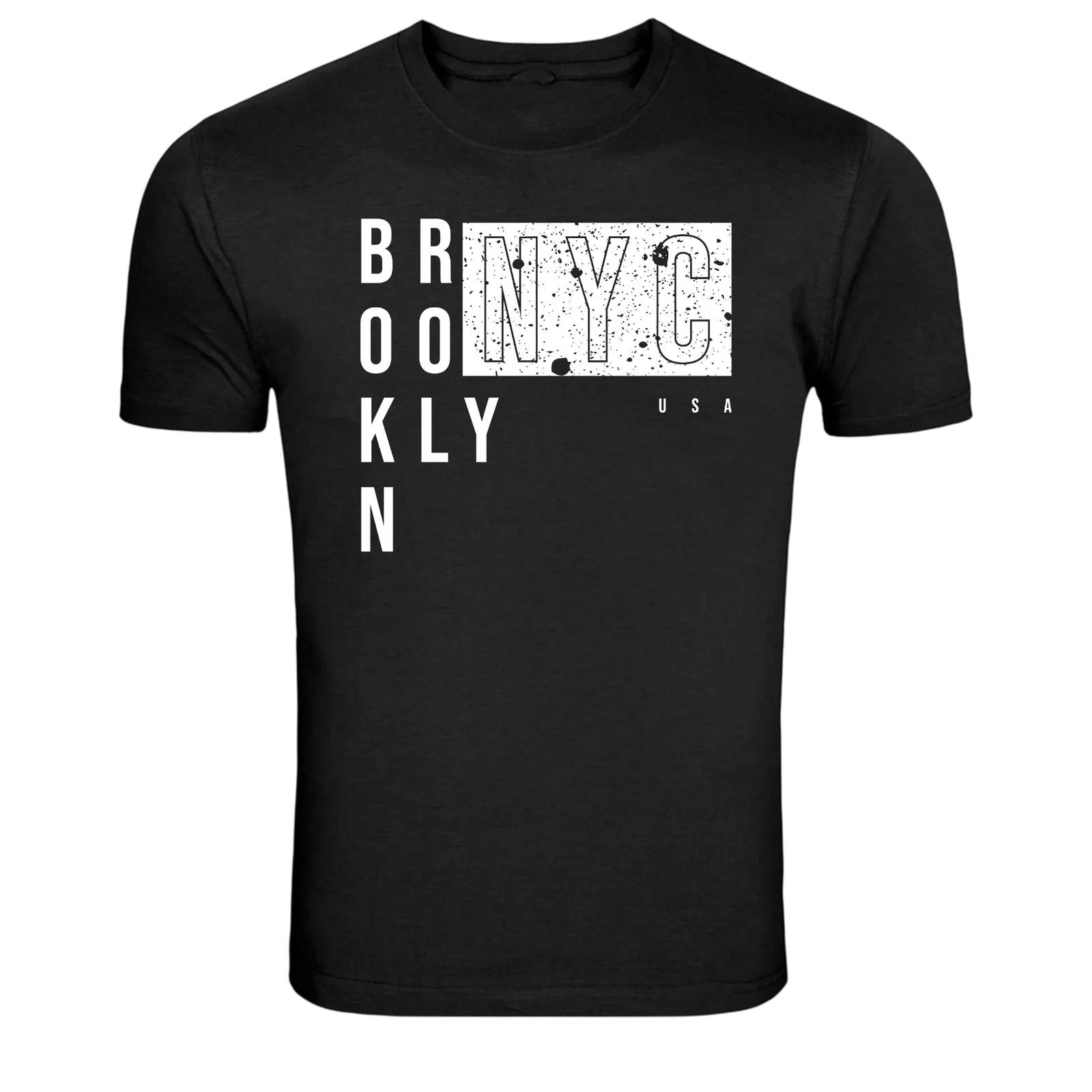 Brooklyn NYC USA Distressed Urban Streetwear Graphic T-Shirt XS