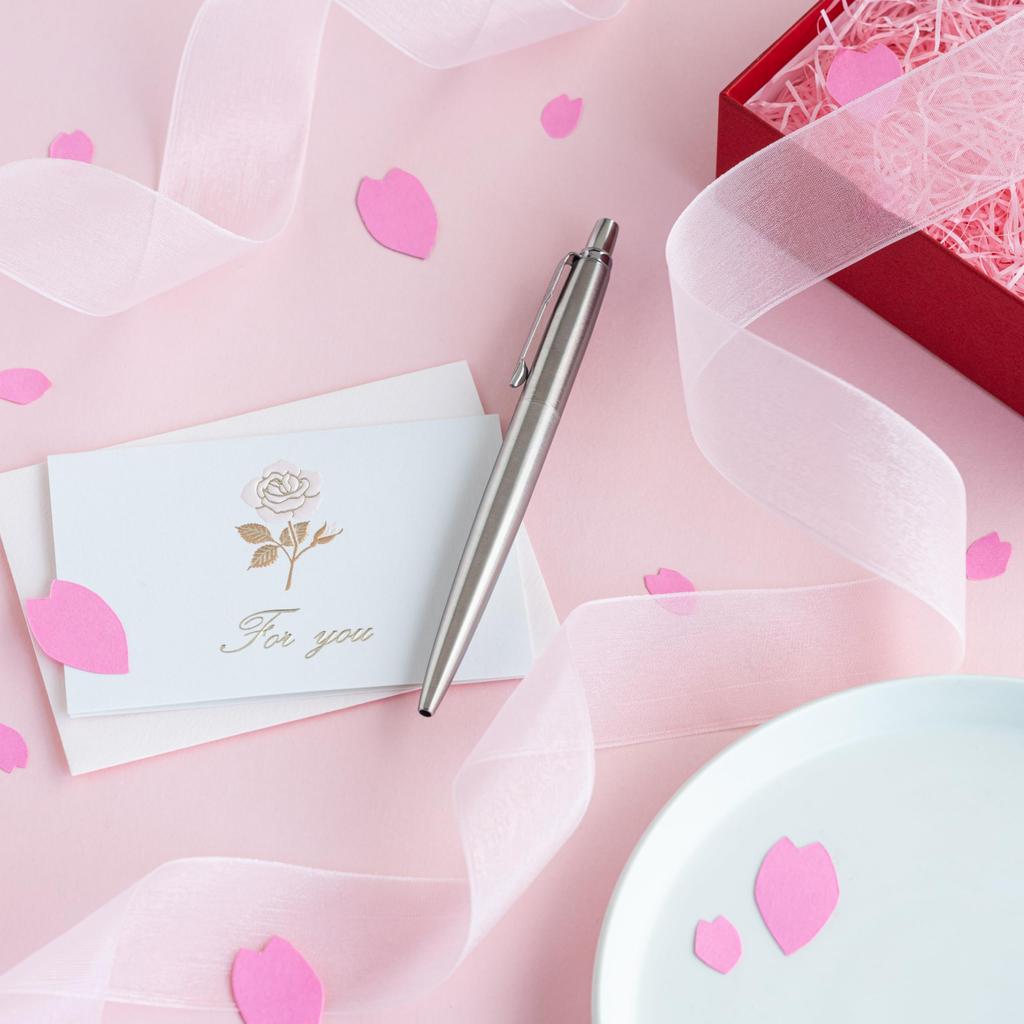 PARKER Jotter Stainless Steel CT Ballpoint Medium Gift Premium Authentic Product Number 1953344 Pen, Nib, Oil-Based, Boxed, Quality, Imported,