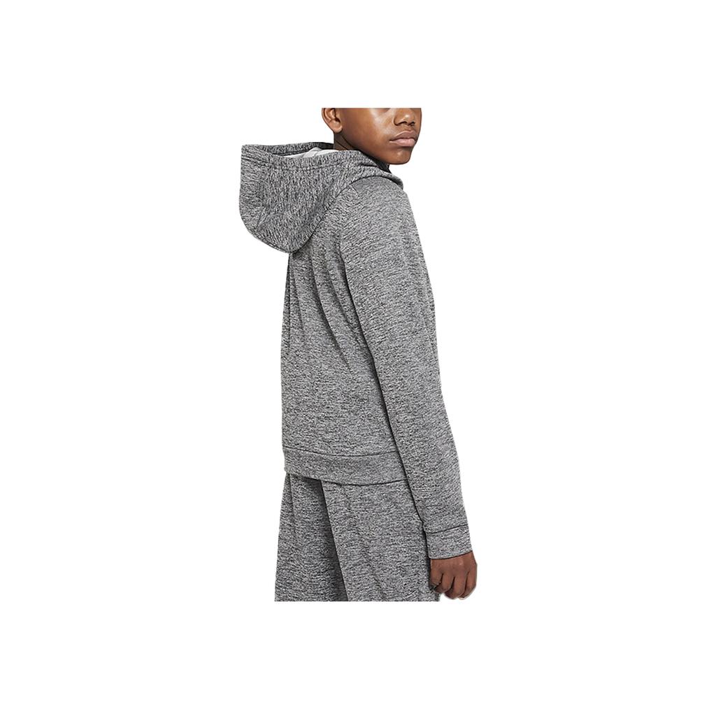 Nike Therma-FIT Multi Repel Hooded Pullover Water-Resistant Warm Fleece Long Sleeve Kids Tops Light-Smoke-Grey HF4414-010