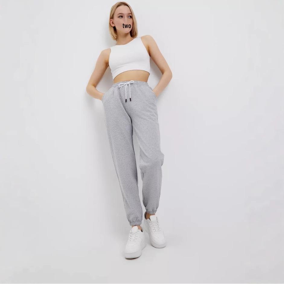 Spring 2025 Women's Casual High-Waist Loose Jogging Sweatpants