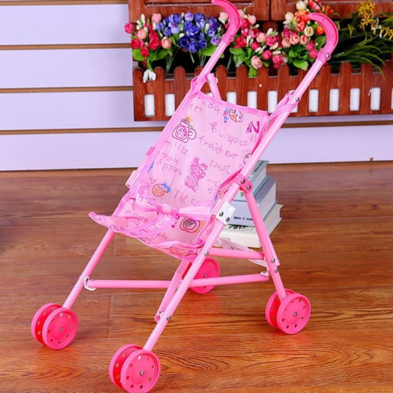 Durable Bambole Interattive Passeggino Giocattoli per Far Finta Gioco Stabile Carrellino per Bambole in Plastica Passeggino per Bambini per Ragazzi Ragazze Neonati