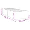 Bed Frame without Mattress Taupe 90 x 190 cm Fabric