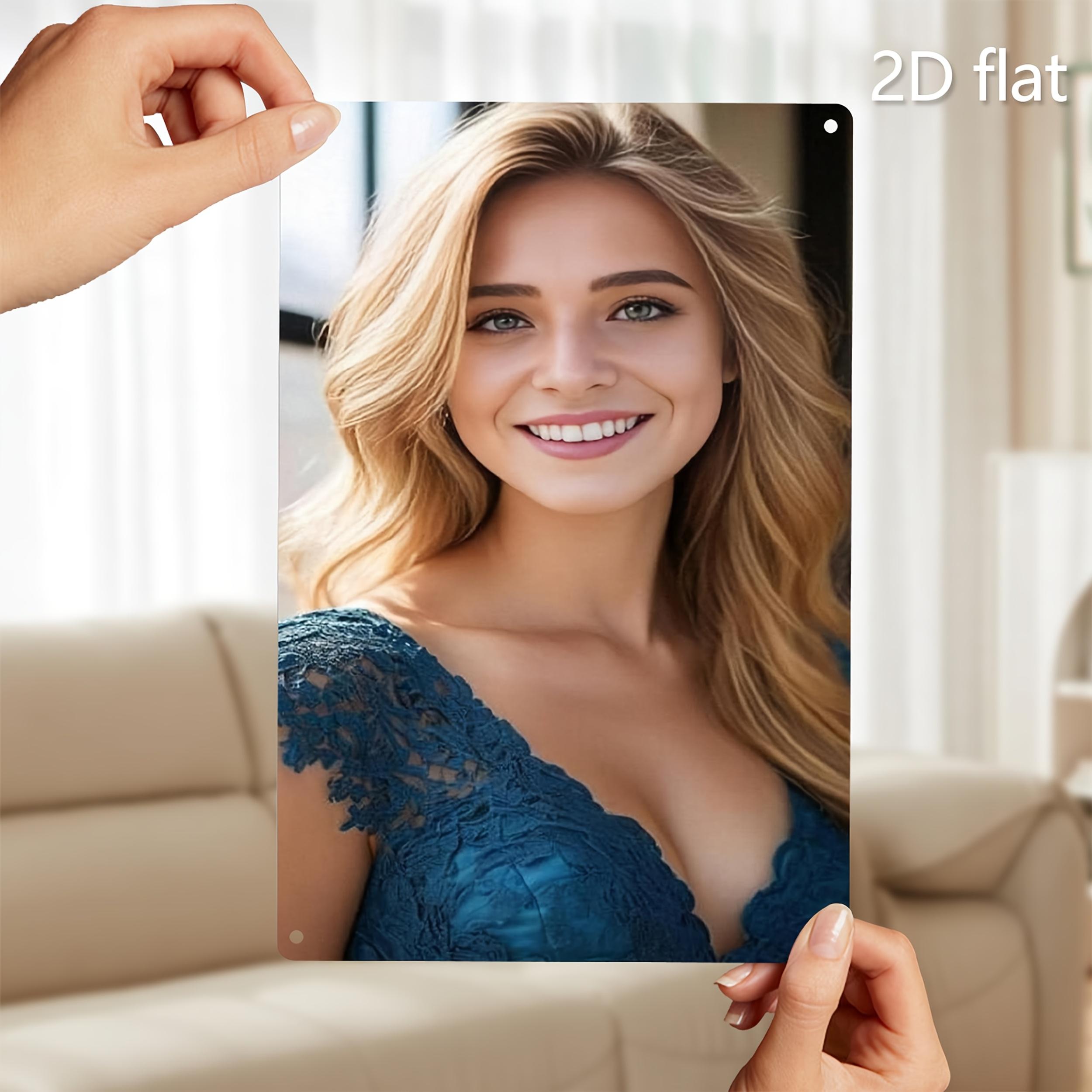 

Metal Wall Art Decor Weather-Resistant 2D Iron Sign Plaque with Pre-Drilled Holes for Indoor Outdoor Garden Room 20x30cm