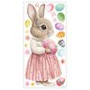 Osterhase Fensteraufkleber Vinyl Wasserdicht Niedliche Kaninchen Deko für Zuhause Glastür Osterdekoration Frühlingsfest Geschenk 2026