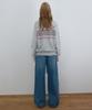 Kasel Multi Stripe Polo Knit, Melange Gray