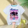 2025 New KPop Demon Hunter Saja Cartoon Boy Round Neck Printed Fashion Casual Kids T-Shirt