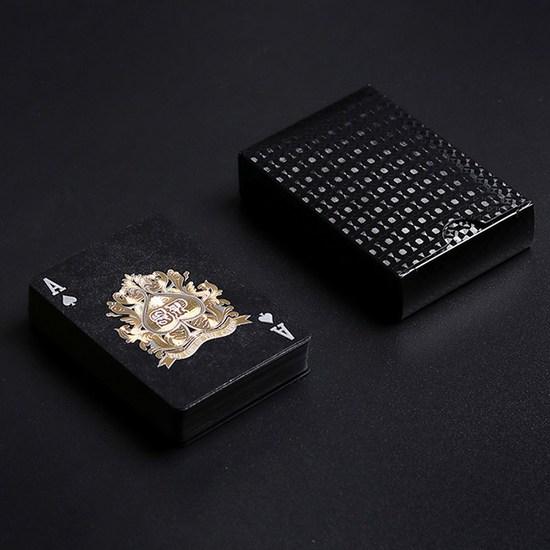 Black Gold Luxury Pattern Trump Poker Cards, Popular Korean Game