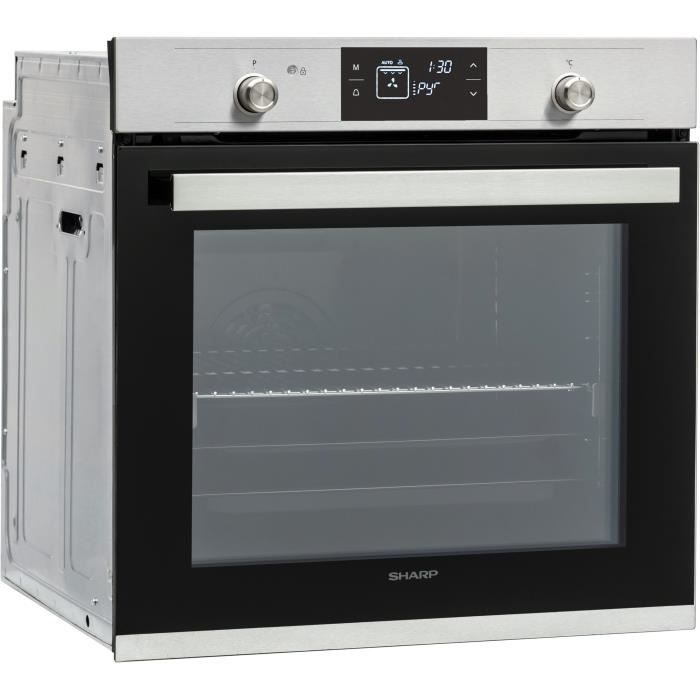 Four électrique encastrable - SHARP - K71V28IM2 - Pyrolyse - Chaleur tournante - Porte froide