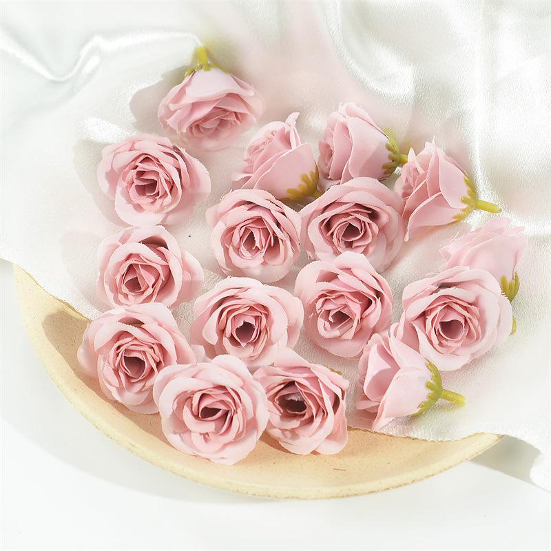 Simulation Rose Flower Heads for DIY Wedding Decor, Gift Boxes, Clothing, Wreaths, and Silk Flower Arrangements