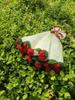 Handmade Wool Blanket with Rose Bouquet Design - Perfect Valentine's Day or Office Gift