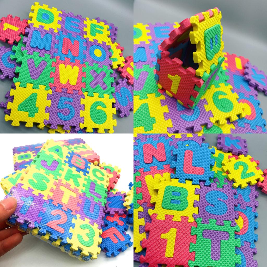 Colorful Alphanumeric Foam Puzzle Mat For Early Learning And Playful Education