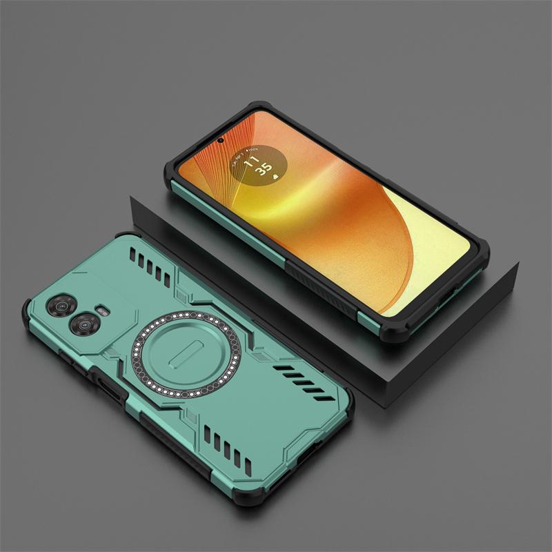 For Motorola Moto G34 Case For Moto G34 Funda Shockproof Anti-knock Magnetic Adsorption Wireless Charge Cover For Moto G34 Case