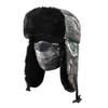 Men's Winter Camouflage Plush Lei Feng Hat with Ear Protection - Windproof Pilot Motorcycle Cap