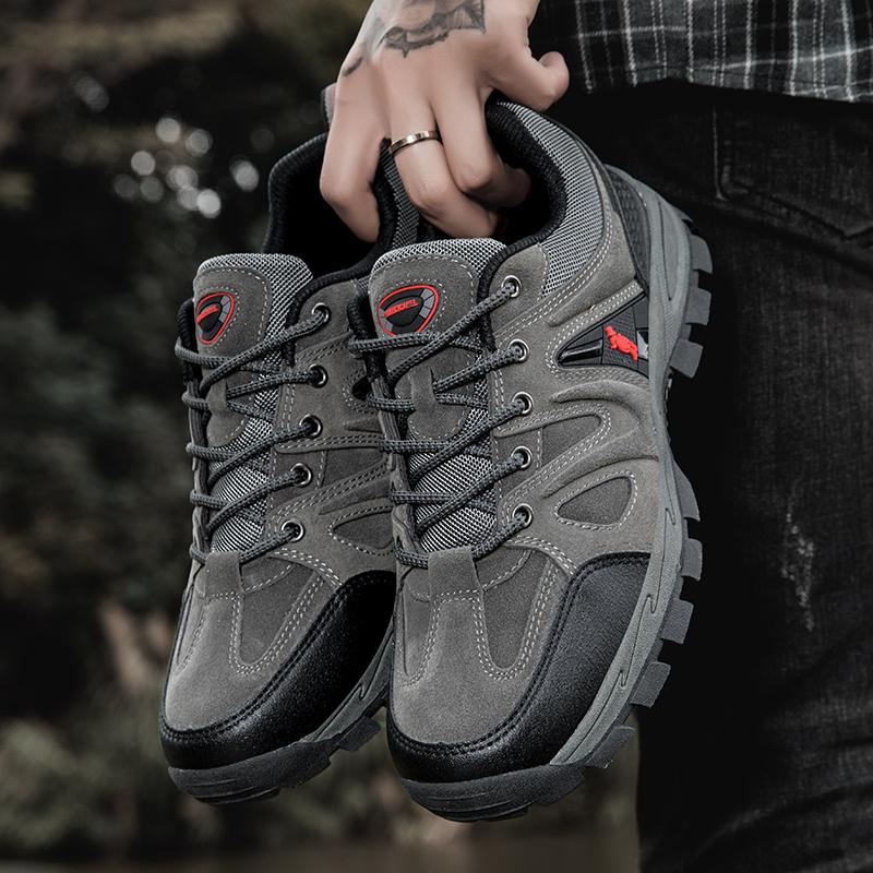 

Мужская спортивная обувь, дышащие кроссовки для бега, уличная походная обувь 39 серый