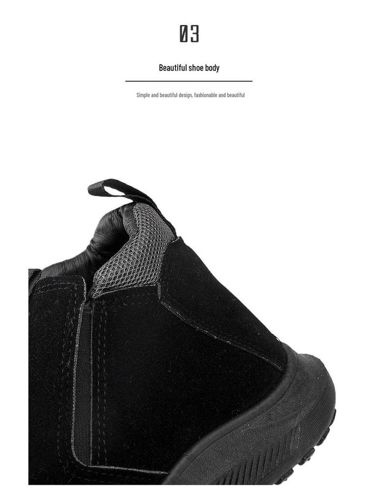 Clearance Men's Slip-On Work Shoes: Wear-Resistant, Non-Slip, Closed-Toe, Versatile, Lazy Labor Protection for Construction Sites.