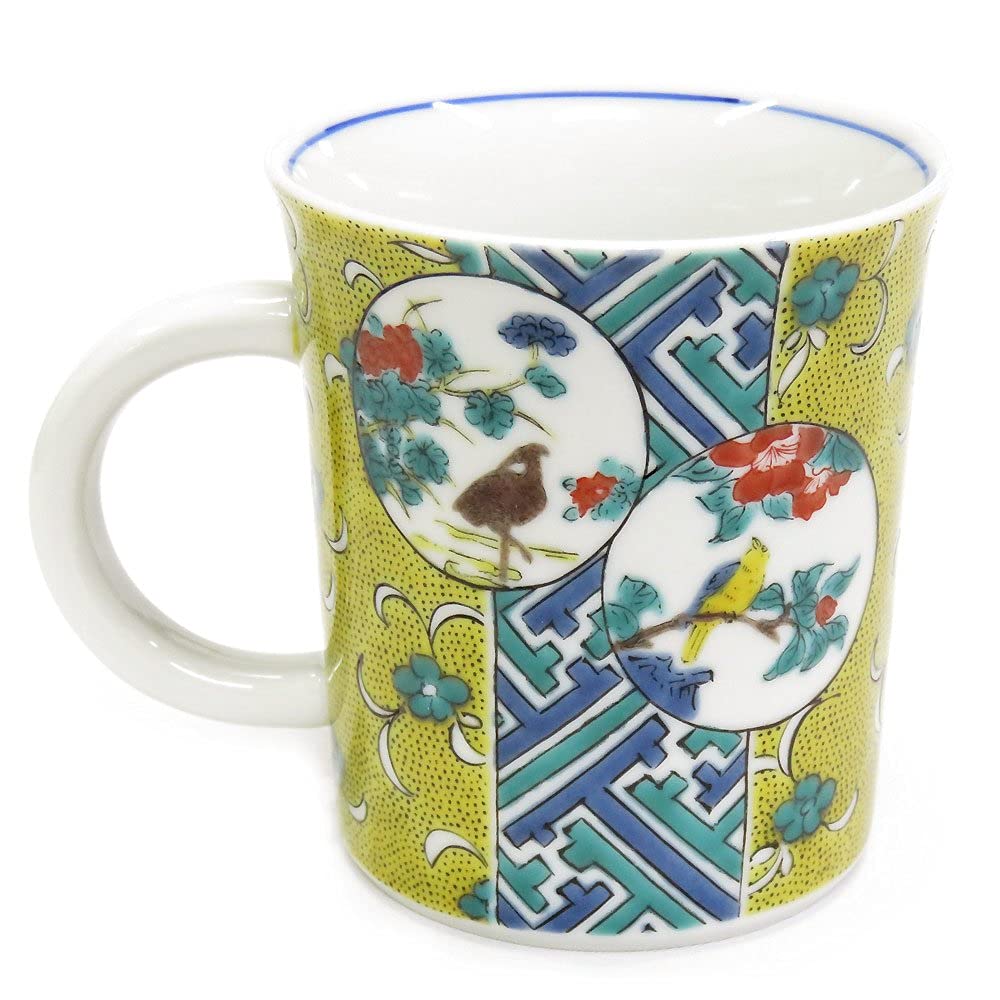 Waza no Kura Stylish Kutani Ware Mug Yoshidaya Marumon Floor Plan Pottery Luxury Brand Tableware Made in Japan