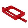 3 1 2in Fixed Size Door Hinge Jig for Door and Jamb Aluminum Alloy Door Hinge Template Kit for Router Mortise Jig Red