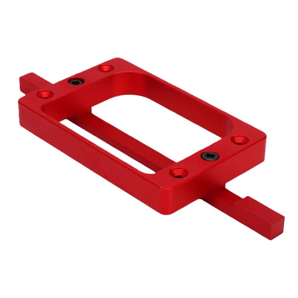 3 1 2in Fixed Size Door Hinge Jig for Door and Jamb Aluminum Alloy Door Hinge Template Kit for Router Mortise Jig Red