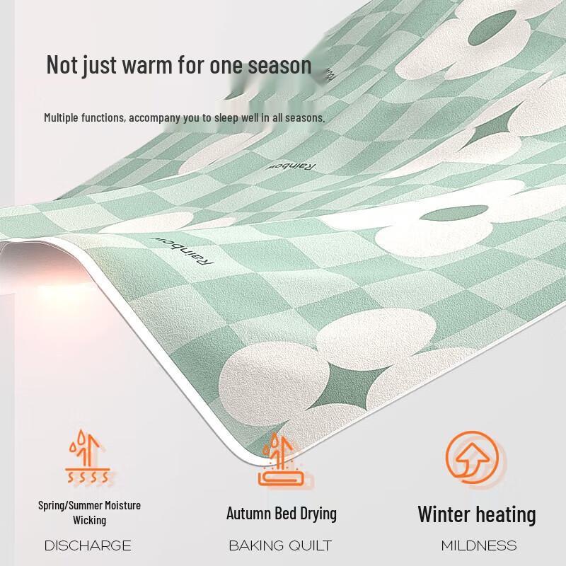 Rainbow Life Single Electric Blanket with Foot Warmer