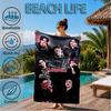 Custom Name K-pop Stars Formal Attire Beach Towel Microfiber Beach Towel, Lightweight and Quick-Dry, for Summer Travel, Swimming Pool Gift