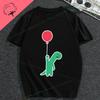 Fun Pizza Joguman Dinosaur T Shirt Unisex Clothes Short Sleeve Fashion Woman 100 Cotton Streetwear Womens Tshirts Men Tshirt