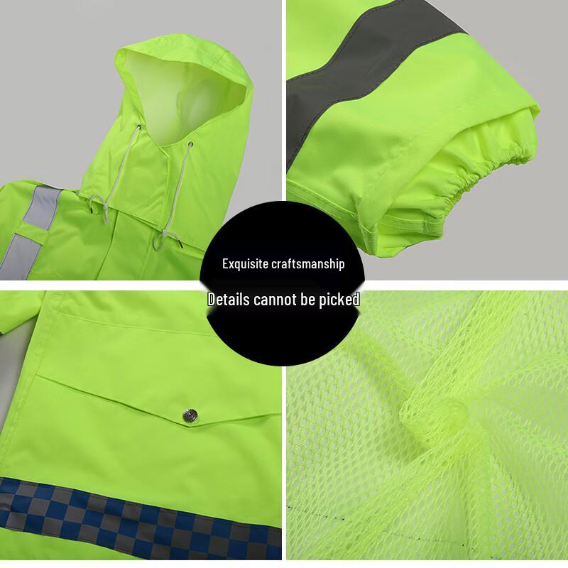 Reflective Traffic Duty Rain Suit 4XL