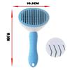 Brosse de Toilettage - LEOCLOTHO - Autonettoyante - Pour Chien et Chat - Poils Longs et Courts - Bleu et Blanc