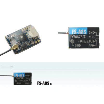 Mini Remote Control Receiver FS-A8S 2.4G 8CH AFHDS 2A Ppm I-Bus Sbus Output for Fs-I4 Fs-I6 Fs-I6s Multi Rotor Aircraft