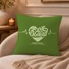 Creative love letters Cushion Cover Anti-dustmite Pillowcase Invisible zipper silky short plush Sofa cushion cover