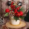 Artificial Plants Indoor Pine Cone Vase Decoration Realistic Artificial Plants For Home Christmas Table Office Porch Bedroom