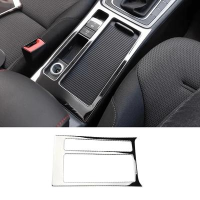 For Volkswagen Golf 7 2014-2020 Interior Handbrake Water Cup Frame Decorative Panel Stainless Steel Decorative Patch Tools MK7