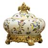 European Style Ashtray with Lid Handicrafts Ornaments Ceramic Vintage Home Decoration Box Storage Jar