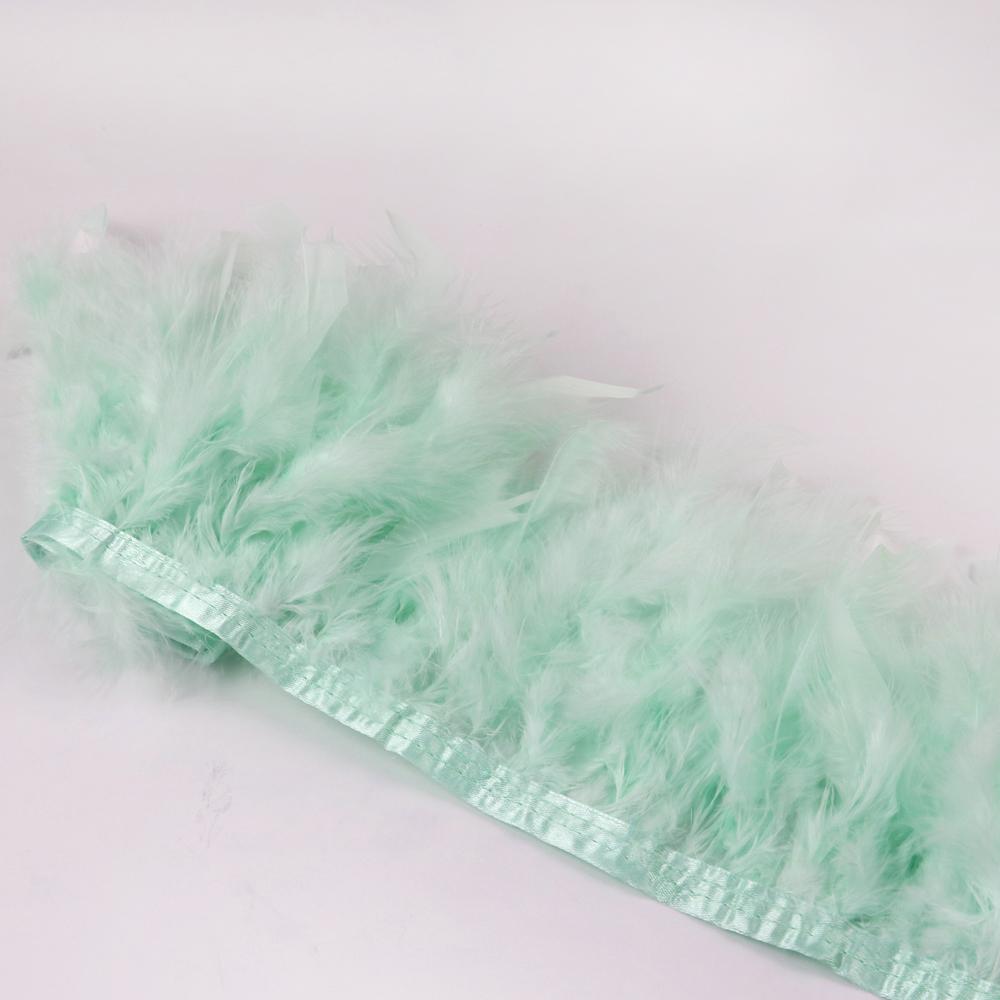 1Meter Natural Turkey Feathers Trims Fringe 10-15cm for Wedding Clothing Decoration Accessories DIY Feather Ribbon Sewing Crafts