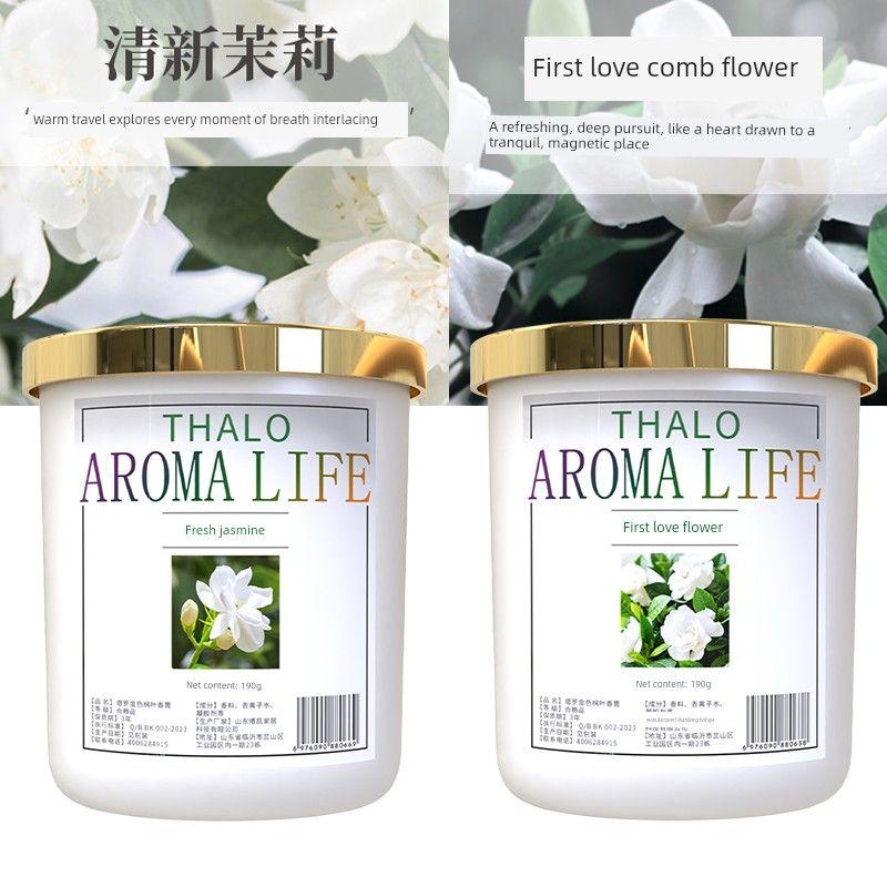 Air Freshener, Bathroom Toilet Deodorant Solid Balm, Wardrobe Fragrance, Bedroom Aromatherapy, Home Indoor Long-Lasting Fragrance Gardenia + Jasmine [2 Bottles]
