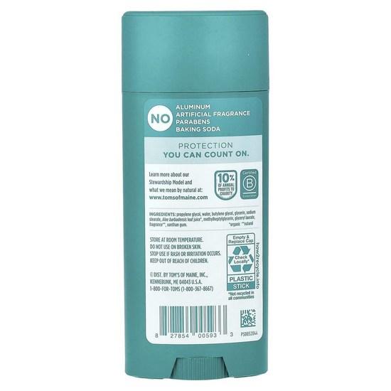 Tom's of Maine Deodorant Aluminum Free Lemongrass Tea Tree Fragrance