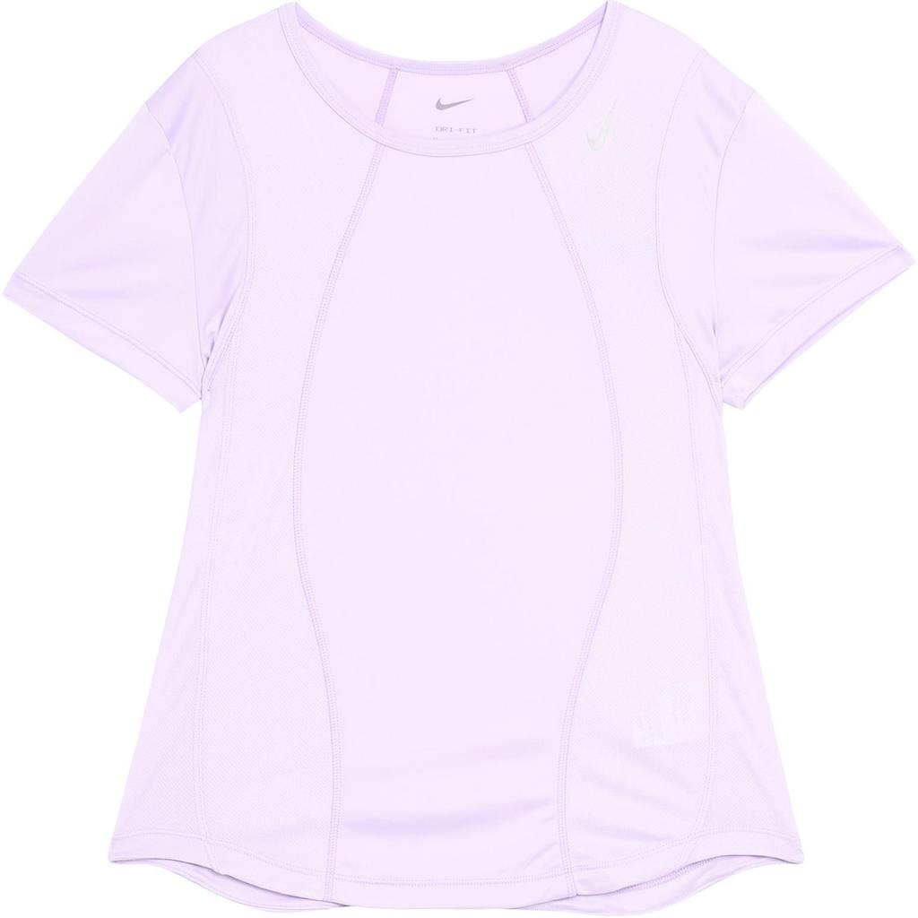 Nike Fast Dri-FIT Solid Casual Running Quick-Dry Breathable Round Neck Short Sleeve T-Shirt Women Tops Lilac-Purple FN2519-512