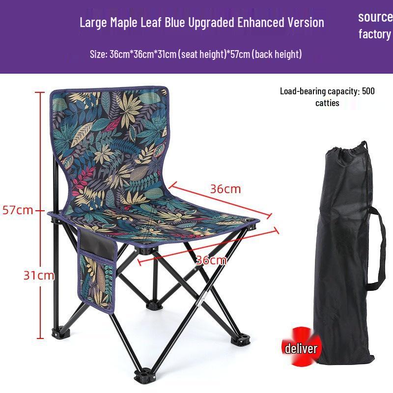 Portable Outdoor Metal Folding Moon Chair for Camping & Picnics