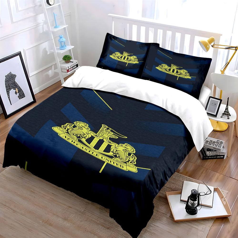 "Newcastle United Crest Design." Bedding Sets Duvet Cover Sets Duvet Covers Pillowcases(1*Duvet Cover 2*Pillowcases Without Duvet Insert)