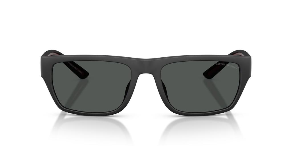 EMPORIO ARMANI Sunglasses for Rubberized Matte Dark Lens 0EA4267U Men. Frame Black. Lens Grey. Width 57mm.