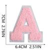 7Cm White Background Pink Character Embroidery Cloth Sticker English Towel Embroidery Letter Computer Embroidery Chapter Boy Embroidery Post