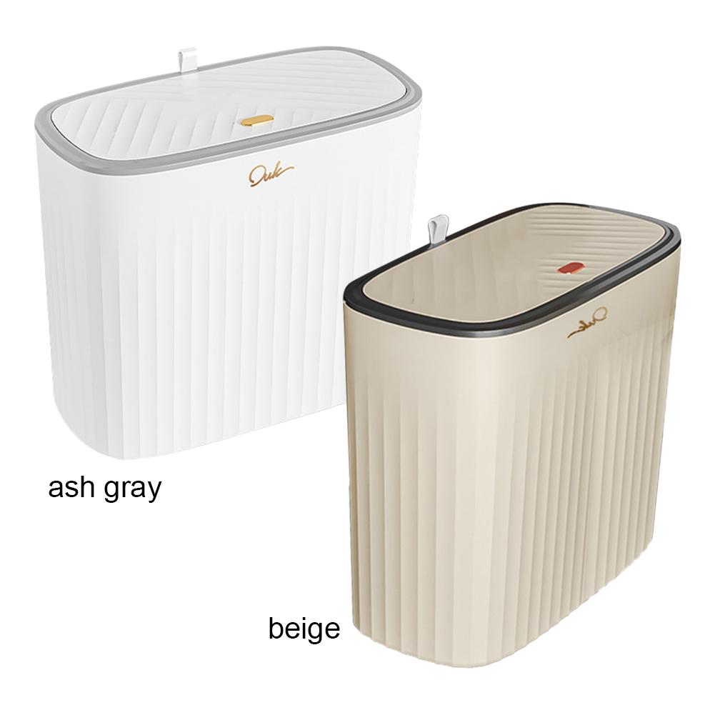 12L odpadkový koš pro domácnost Bez zápachu Úzký odpadkový koš Šetřící prostor Koupelnový úložný kbelík Lisovací typ pro kuchyňské WC