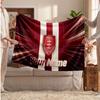 Hull KR Flannel Blanket, Custom Name Text Personalized Soft Throw Blanket Home Decor Gift