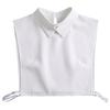 New Ruffle Detachable Collars For Women Tie Vintage White Black Fake Collar Lady Lace False Collar Shirt Lapel Blouse Top Women