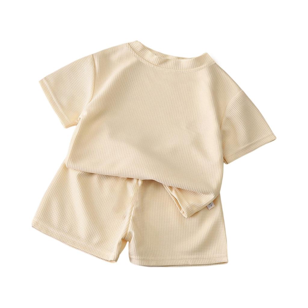 Kid Patriotic Outfit - Short Sleeve & Shorts 2-Piece Set For Boy