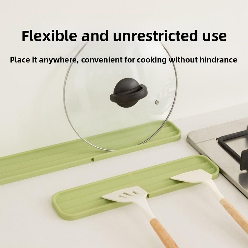 Non Slip Pot Lid Storage Mat Silicone Tableware Draining Pad Cutting Board Rack  Household