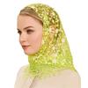 Seethrough Lace Flower Head Scarf Triangle Headwrap Bandanas for Women Daily and Casual Wear Music Festival Headpiece