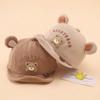 Baby Cartoon Bear Baby Hat With Ears Spring Autumn Soft Brim Infant Girl Boy Baseball Cap Cute Toddler Sunshade Peaked Caps