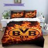 BVB Pattern Bedding,Quilt Set Quilt Cover Pillowcase Home Birthday Gift(1 * Duvet Cover + 2 * Pillowcase, Without Core)