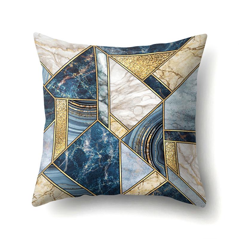 Geometric Simple Marble Print Pattern Cushion Cover Pillowcase Home Living Room Sofa Decorative Pillowcase