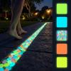 400Pcs Resin Glow In The Dark Garden Stones Colorful Night Guide Pebbles Glowing Garden Stones  Lawn